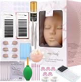 fenshine Eyelash Extension Kit Supplies 131 Piece Set Practice Mannequin Head view 1