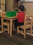 AmazonBasics Kids Solid Wood Table and 2 Chair Set, Natural: Amazon.ca ...