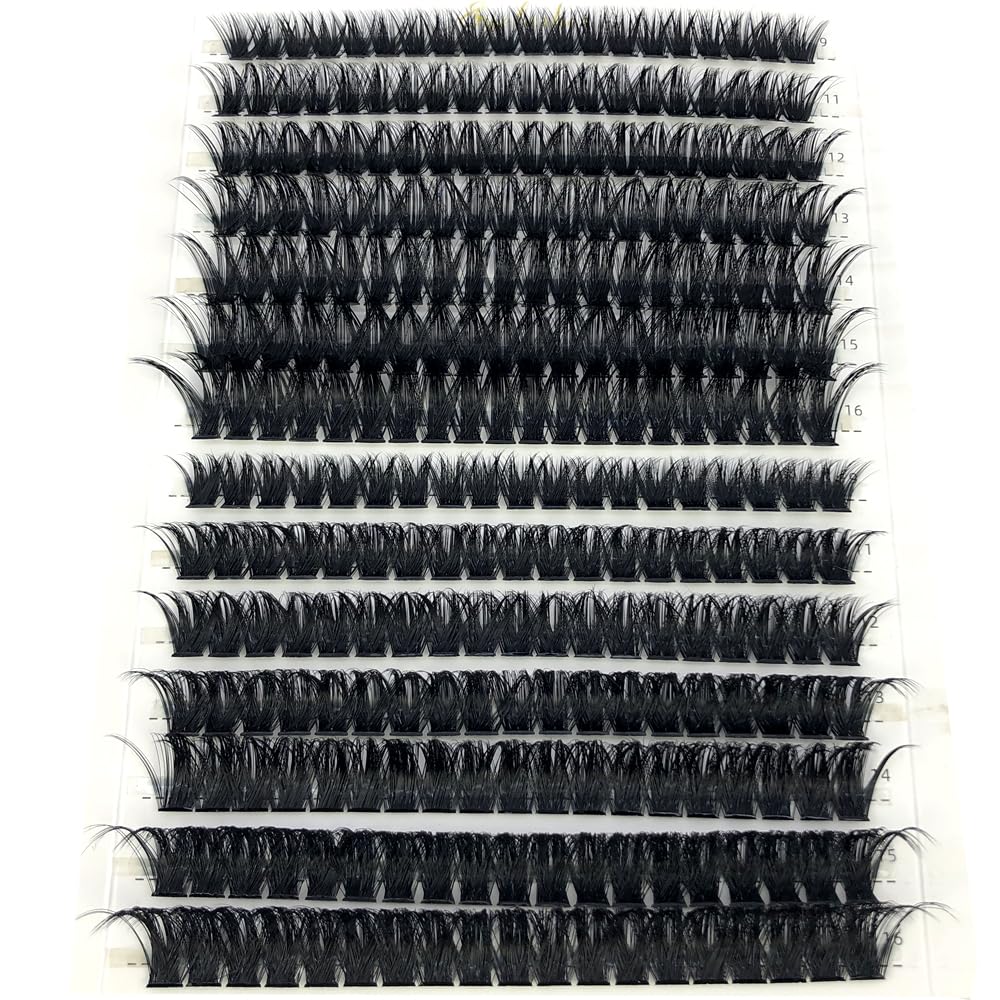 HBZGTLAD 30D/40D/50D/60D/80D Mink Eyelashes 280 Bundles Natural Eyelash extension 3D Russia Volume Individual Eyelash Cluster Makeup Tools Lashes (60D 80D-D Curl-0.07MM-MIX)