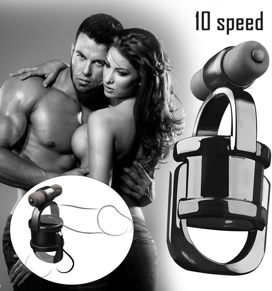 Compia Best Fun Couple Lover Sexy Play Games Dual Ring Men Male Soft Silicone Time Delay Ring Gift Toy
