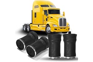YUANJUFITT 2 Pcs Cab Rear Air Spring Bags for Kenworth T600 T680 Peterbilt 386 389 579 Rear Air Suspension Spring Set Replaces 11020074 W023587064 SC29Y064 AS7064 HD7064 Semi Truck Accessories