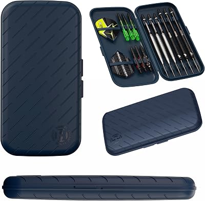Harrows Darts Case Slim Case 6 Darts Blue Lightweight Pocket Sized