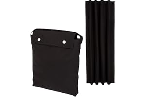�鶹�� Basics Portable Window Blackout Curtain Shade with Suction Cups for Travel, Kids, and Baby Nursery - 127cm W x 198.12c