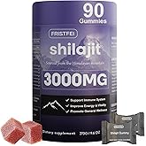 Pure Himalayan Shilajit Gummies for Men & Women - 100% Natural & Organic | 85+ Trace Minerals & Fulvic Acid | 90 Count | Individually Packaged