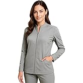 M&M SCRUBS Women's Ultra Soft Front Zip Warm-Up Scrub Jacket