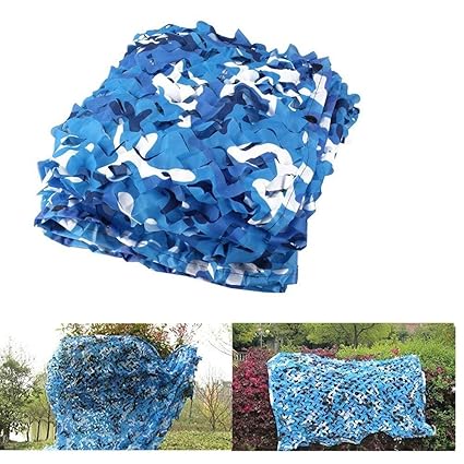 Amazon Com Elecfan Blue 6 6 Ft X 13 Ft Sunscreen Camouflage