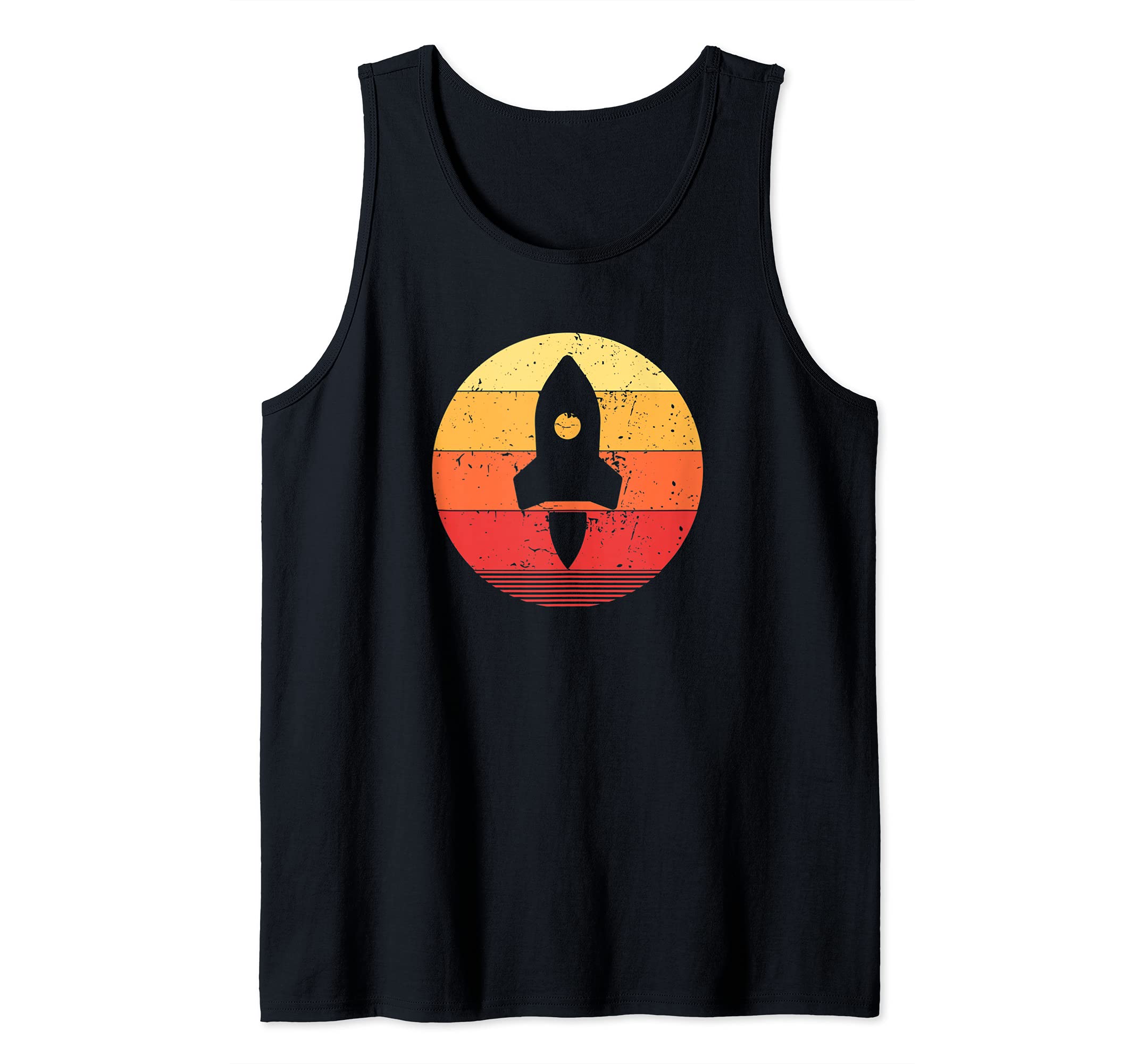 Vintage Retro Rocket Spaceship | Aerospace Engineering Tank Top