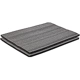 2 Pack Customizable 0.5 Inch Polyethylene Foam Insert Sheets for Packing, Moving, Crafts (Black, 12 x 16 in)