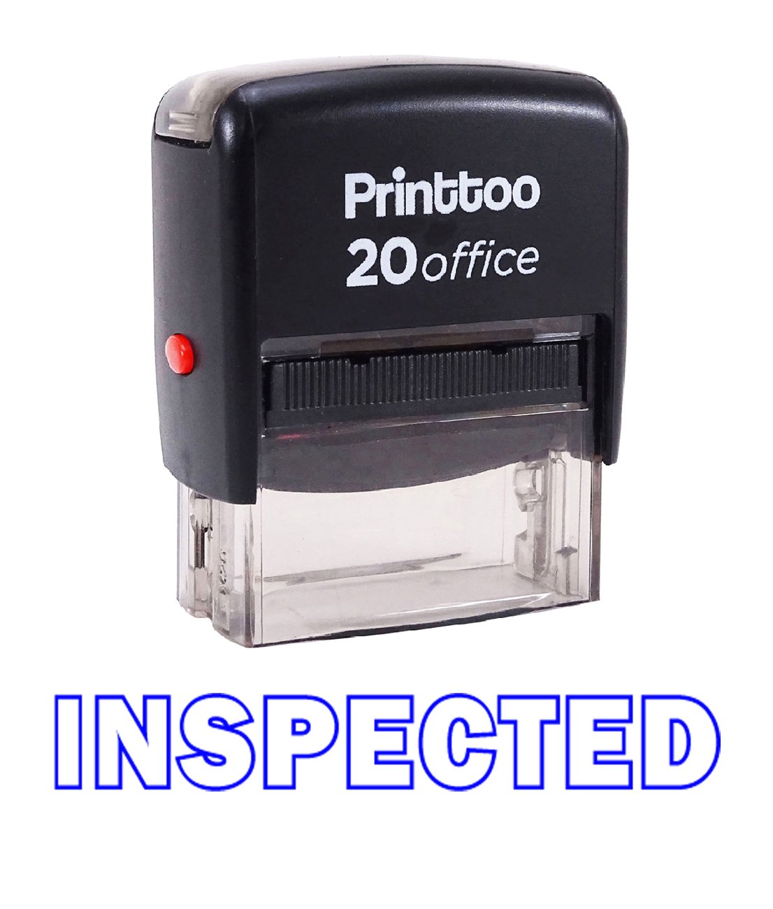 Printtoo Rubber Stamp Office Stationary Inspected Self Inking Custom Stamp-Blue