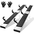 VEVOR Running Boards, 6" Step Bars Compatible with 2015-2023 Ford F150-Crew Cab/2017-2023 Ford F-250 F-350 Super Duty Crew Cab, 201 Stainless Steel Side Steps Nerf Bars, 500LBS Capacity, 2 Piece