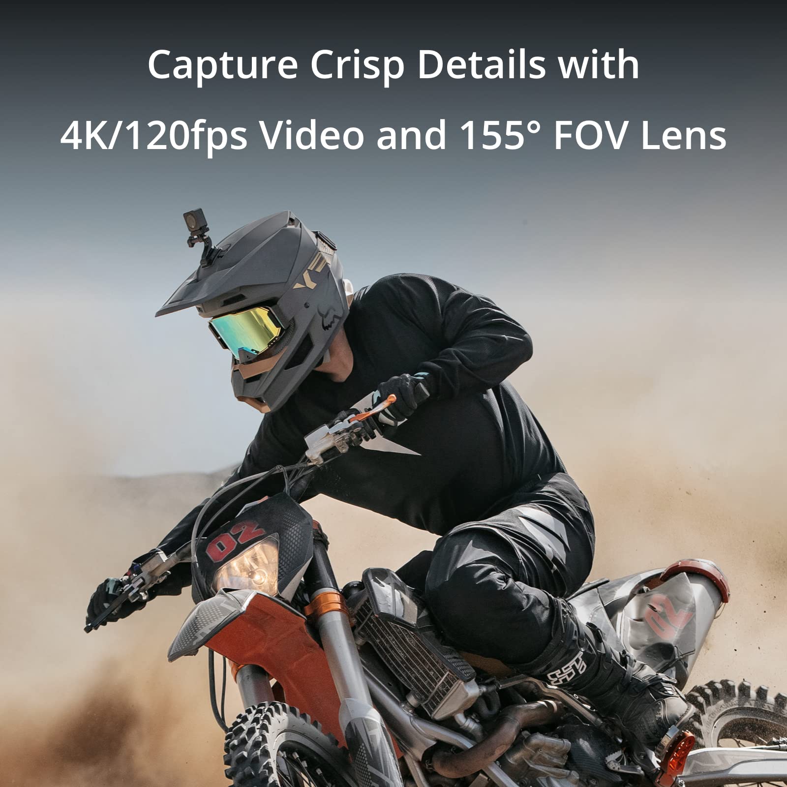 DJI Action 2 Dual-Screen Combo (128GB), Action Camera 4K + Dual OLED Touchscreens, 4K/120fps & 155° FOV, Magnetic Attachments, Stabilization Technology, Mini Action Camera
