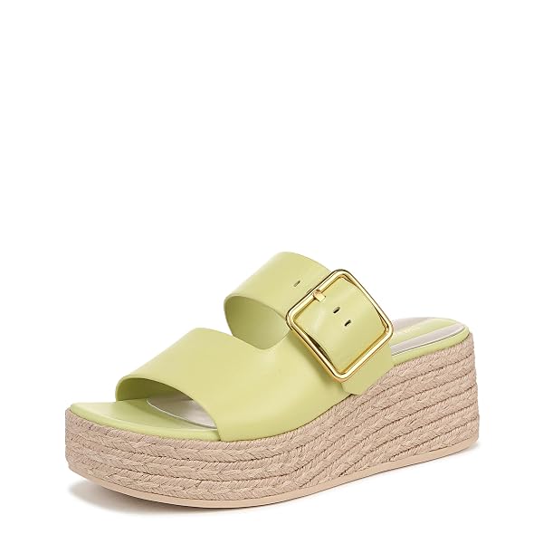 FRANCO SARTO WOMENS TAZIANA ESPADRILLE WEDGE SANDAL ALGAE...