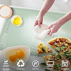 Silicone Baking Mat 32" x 24", Extra Thick Dough