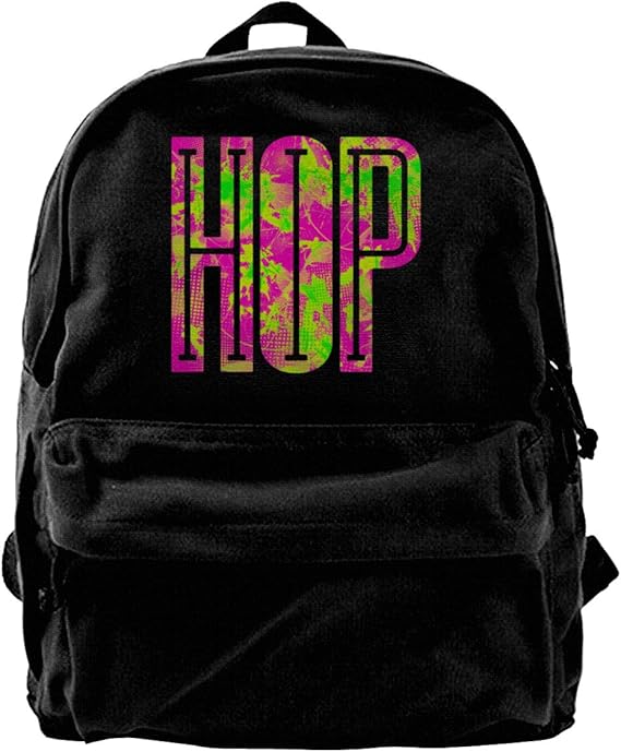 HipHop Pop Fashion Resistant Backpack for Men Women College Schoolbag