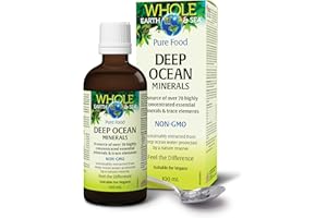 Natural Factors Whole Earth & Sea Pure Food Deep Ocean Trace Minerals, 100 ml Liquid, A Source of 70+ Concentrated Essential 