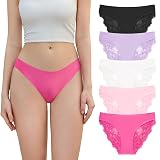 DEANGELMON Sexy Lace Underwear For Women Seamless No Show Hipster Panties Cheeky