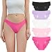 DEANGELMON Sexy Lace Underwear For Women Seamless No Show Hipster Panties Cheeky Bikini Panty Pack(5P1,XL)