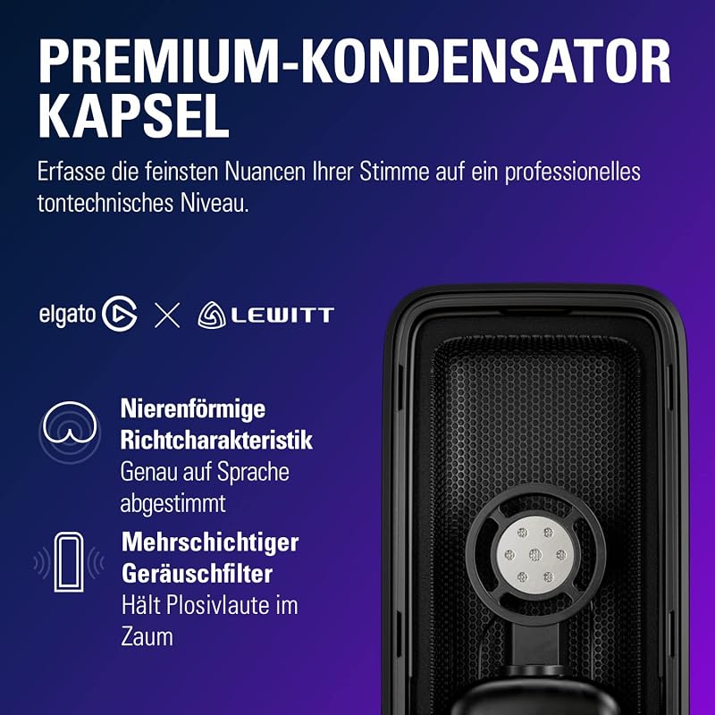 Wave:3 Weiß, USB-Kondensatormikrofon