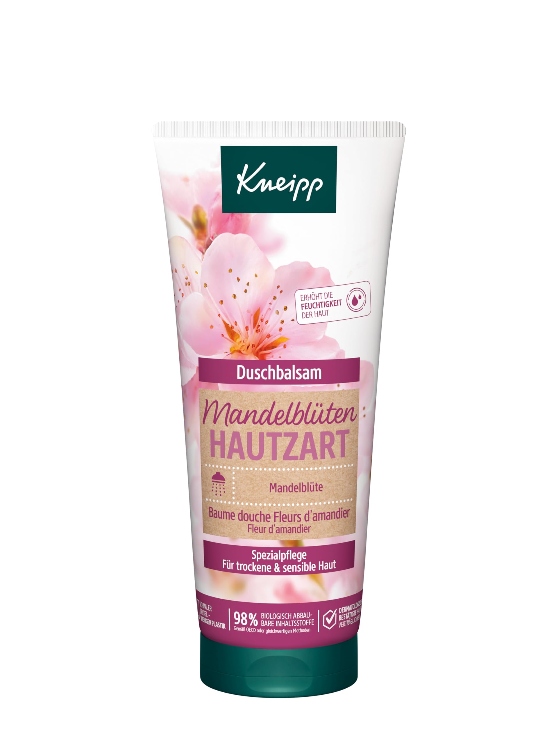 Kneipp Geschenkset Lieblingsmensch - Geschenkpackung mit Bodylotion und Duschbalsam aus der Mandelblüten Hautzart Serie - 2x200ml 3