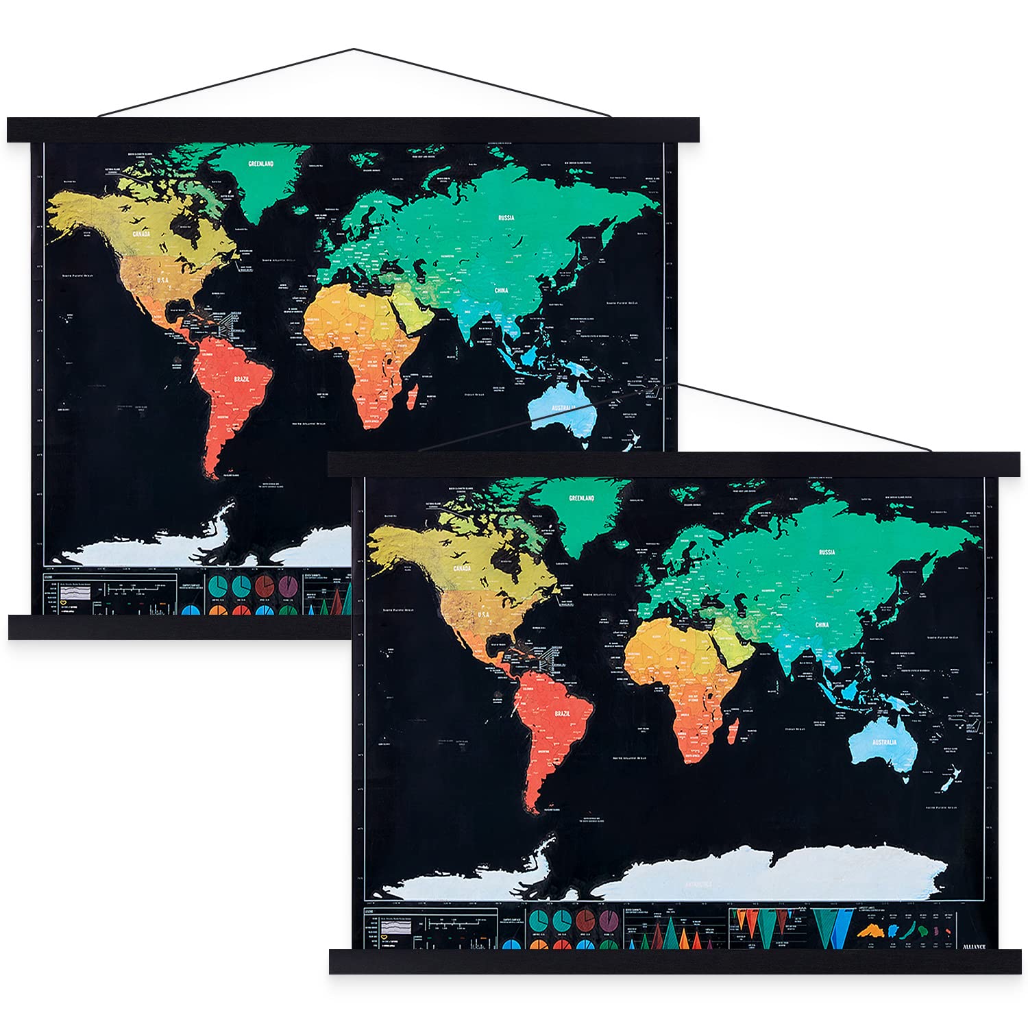 B0 Poster Frame Frames 100x70 100x90, Magnetic Light Wood Wooden Poster Hangers Hanger Hanging Kit for Canvas Artwork Art Print (101.6cm / 40", Black)