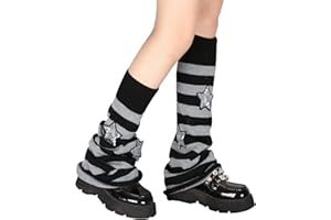 Lebaley Kawaii Leg Warmers for Girls Women - Japanese Lolita Leg Warmers Y2K Harajuku Leg Cover Stockings Kawaii Knit Socks