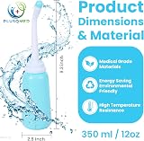 PLUSQMED Portable Bidet 350ml Postpartum Perineal Wash Bottle Upside Down view 6
