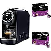 Lavazza Classy Mini Espresso Coffee Machine &ndash; 72 Count Intenso Capsules &ndash; Compact Single-Serve Brewer Compatible BLUE &amp; Expert Pods