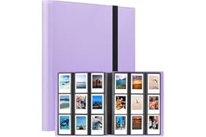 VEICEVOL 432 Pockets Photo Album for Fujifilm Instax Mini Camera, Polaroid Camera, for Fujifilm Instax Mini 11 90 70 9 8+ 8 LiPlay Instant Camera, Polaroid Snap SnapTouch PIC-300 Z2300 Instant Camera (Purple)
