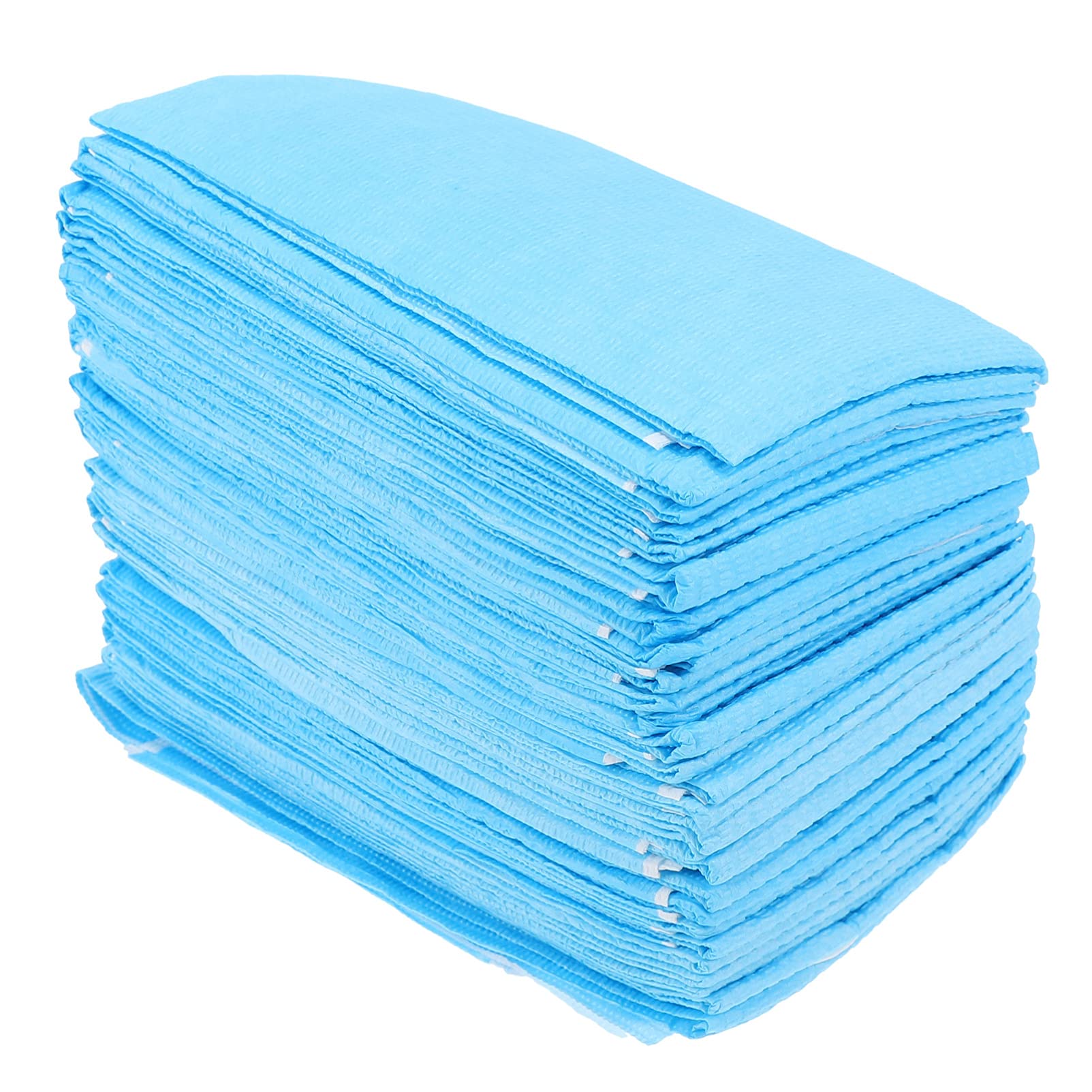 Healifty Waterproof Adult Disposable Bibs with Adjustable Ties 16.54X13.39 Inch Lightweight Feeding Protection for Elderly Nursing Care 30 Pack