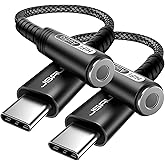 JSAUX USB Type C to 3.5mm Headphone Jack Adapter, USB C to Aux Audio Dongle Cable Cord Compatible with iPhone 17 Pro Max/16&1