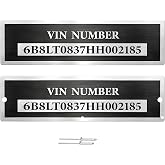 3-6 Days Delivery - TYRINHAI Custom Engraved Aluminum ID Plate &ndash; Durable Metal Tag for Equipment &amp; Asset Identification, Personalized Number Plate for Industrial &amp; Personal Use