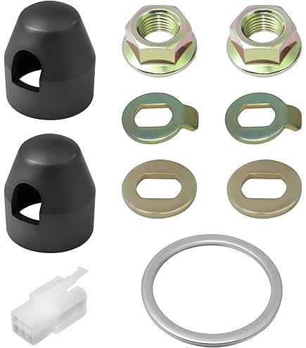 Bike Wheel Axle Nut And Bicycle Hub Safety Washer Kit, Flanged Nuts Parts Accessories For Mountain Bike Wheel Axle - View #2