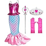 Little Girls Mermaid Princess Costume for Girls