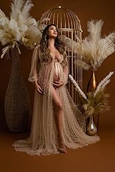 Womens Tulle Maternity Dress for Photoshoot Pearl