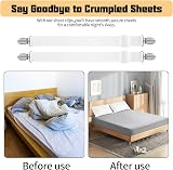 WELHAEPI Bed Sheet Clips 8 Pcs Adjustable Heavy Duty Fasteners Grippers view 5