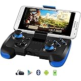 BEBONCOOL Wireless Bluetooth Game Controller with Clip for Android Phone/Tablets/TV Box/Samsung Gear VR/Emulator (Blue)