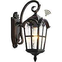 JOKAONOTL Dusk to Dawn Outdoor Wall Lights 17.1