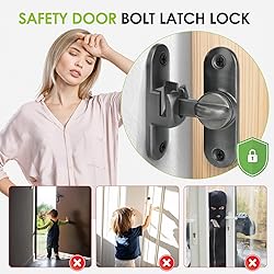 Qkenvo Flip Door Latch Gate Latches 90/180 Degree