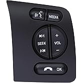 YAOPEI Steering Wheel Media Control Switch DC3T-9E740-CAW | For Ford F-250 F-350 F-450 F-550 Super Duty 2011-2014 Expedition Explorer Audio Volume Button DC3T-9E740-BAW DC3T-9E740-CBW