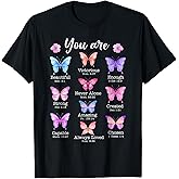 You are Butterfly Beautiful Christian Religious Bible Verse T-Shirt