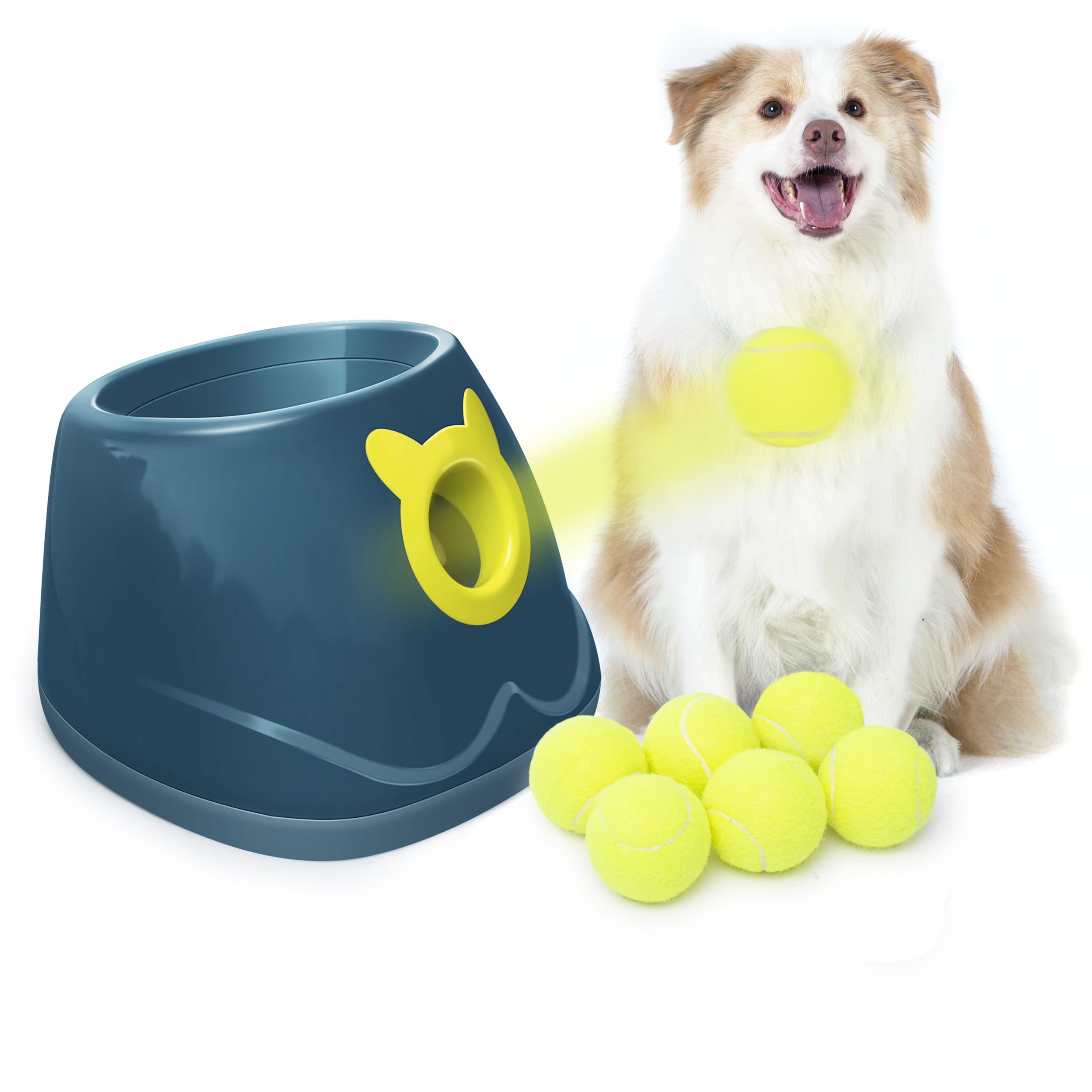 PALULU Automatic Ball Launcher, Adjustable Launch Distance