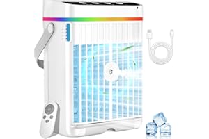 HAWANA Portable Air Conditioners, 1250ml Mini Air Conditioner Portable Air Cooling Fan Air Cooler Fan with 3 Speeds & 1-3H Timer, Aire Acondicionado Portatil for Bedroom Room Office Desk