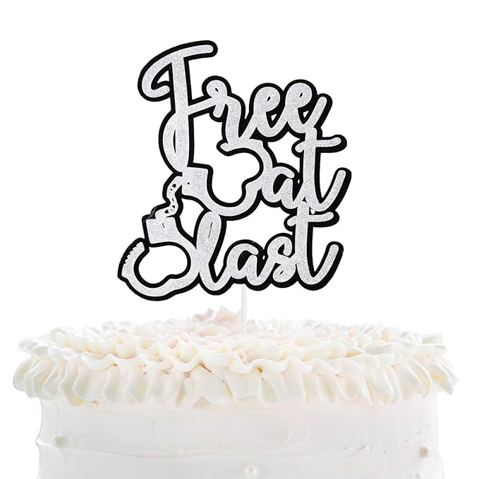 Thank You Next Double Sided Silver Break Up Cake Topper Single Divorce Cake Topper Bakeware Handmade Products Umoonproductions Com