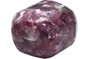 AMAZING GEMSTONE 1 oz Lepidolite Crystal Tumbled Stones Polished Rocks - Natural Gem Stones for Healing - DIY Crystals for Protection