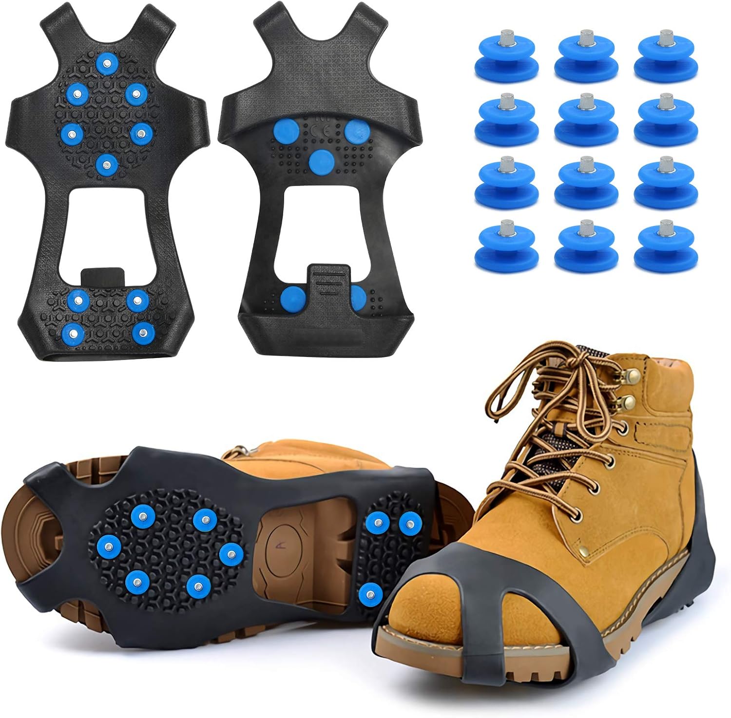 KIPIDA Schuhspikes,Schuhkrallen,Steigeisen,Ice Klampen Anti Rutsch