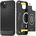 Spigen Rugged Armor MagFit Designed for iPhone 14 Case (2022) [Military-Grade Protection] Compatible with MagSafe - Matte Black