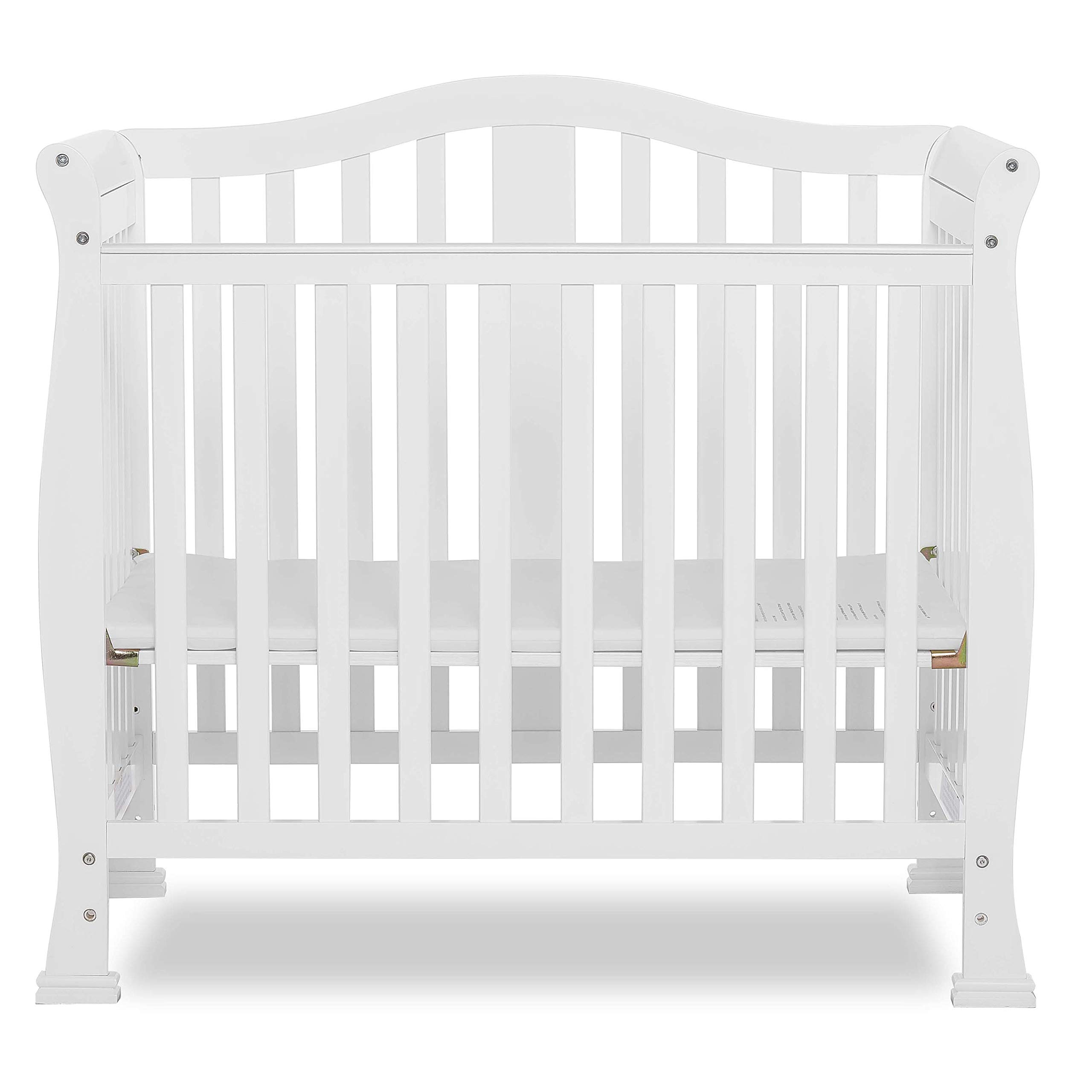 Dream On Me Addison 4 in 1 Convertible Mini Crib, White