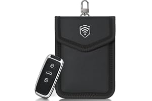 Faraday Pouch for Key Fob, Car Key Fob Signal Blocker Case, RFID Blocking Key Fob Protector, Waterproof Faraday Bag for Car K