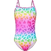 Snowheart Girls Swimsuit One-Piece Bathing Suits Multicolor Kids Sport Summer Beach Swimwear for 2-12 Years Old