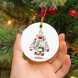Personalized Sewing Tools Christmas Ornament